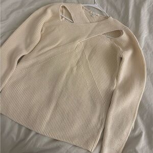 COS Cream V-Neck Sweater